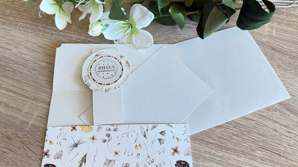 Pochette carte anniversaire