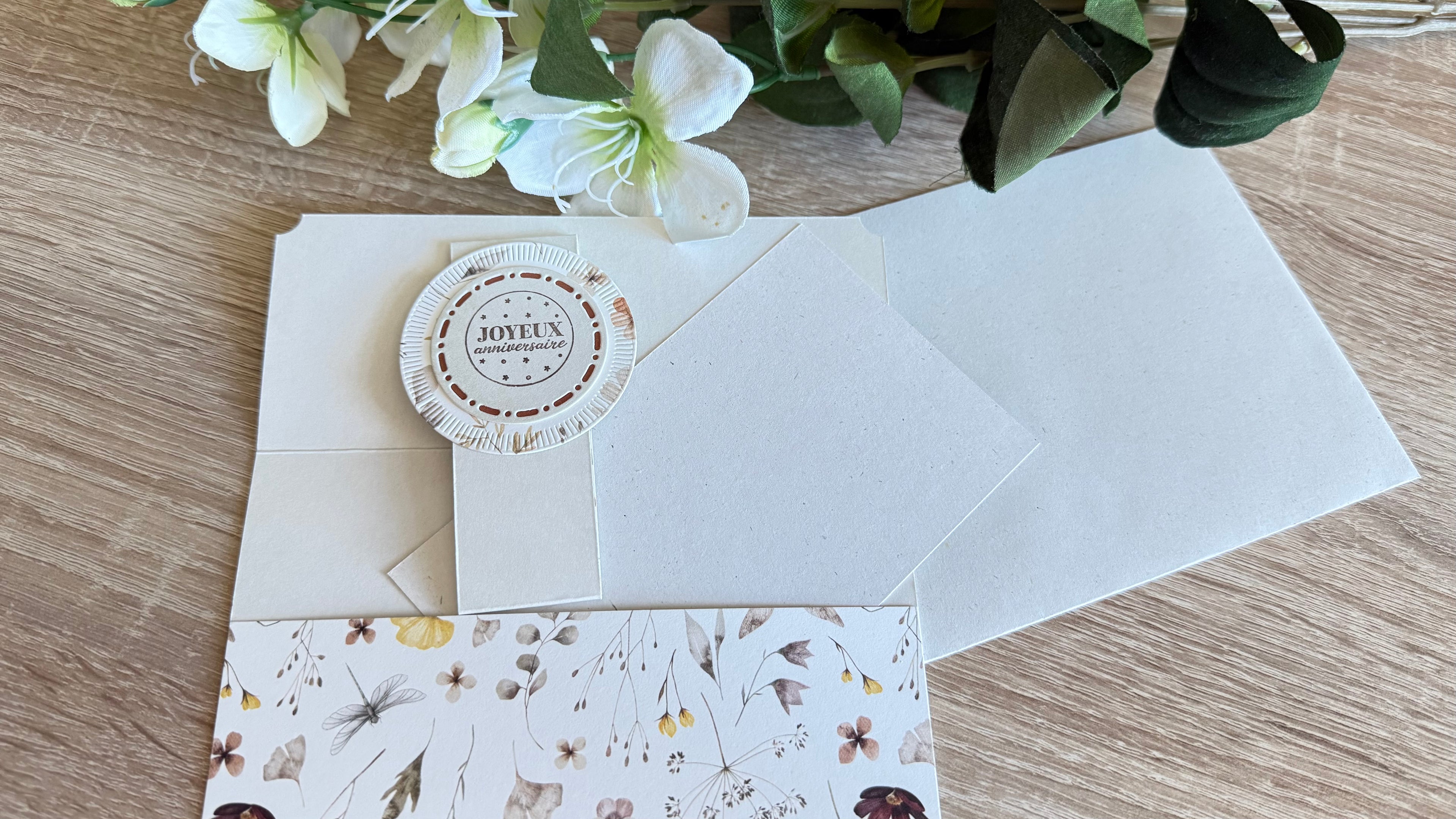 Pochette carte anniversaire