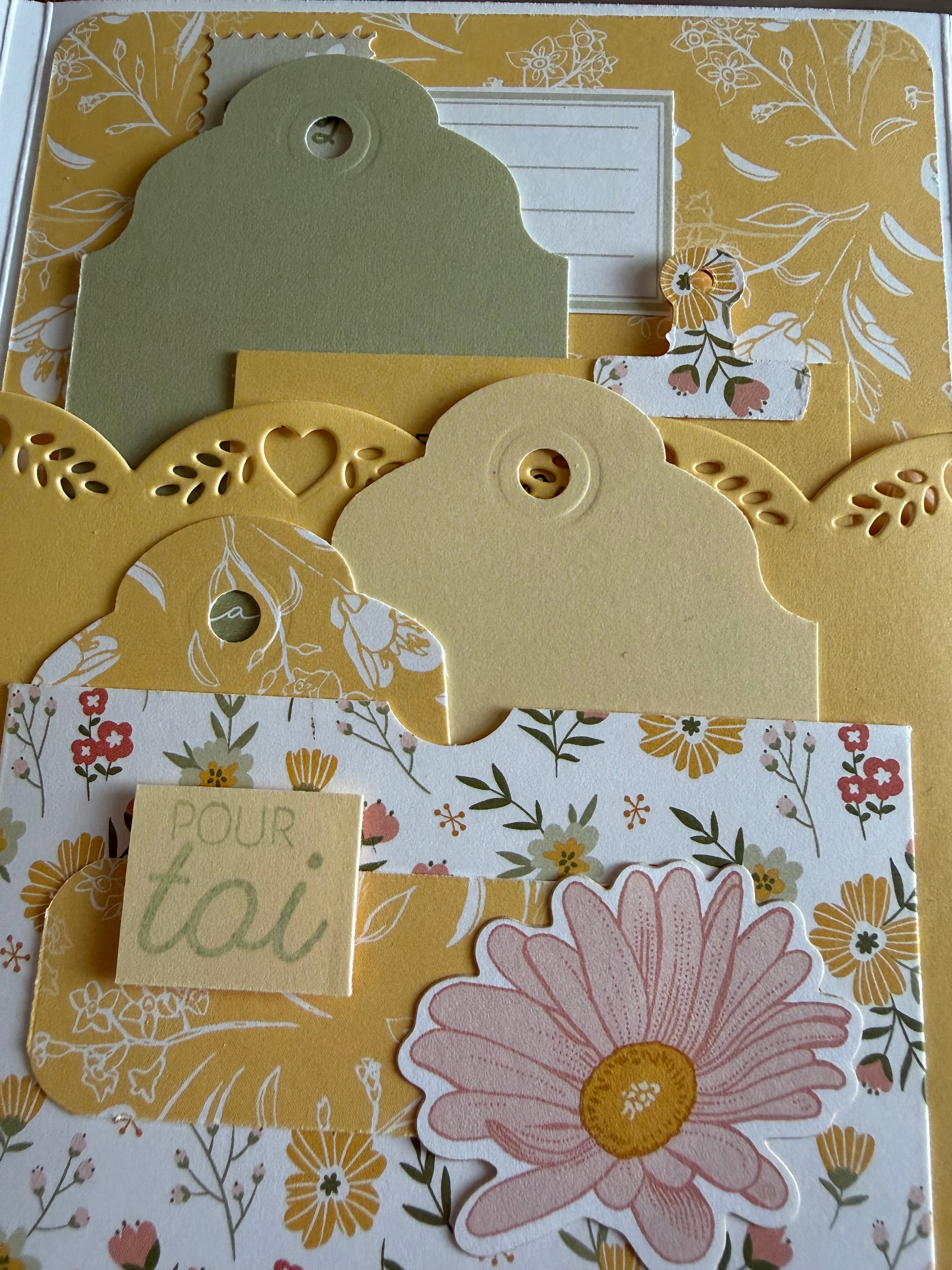 Carte mini album fête des Mères
