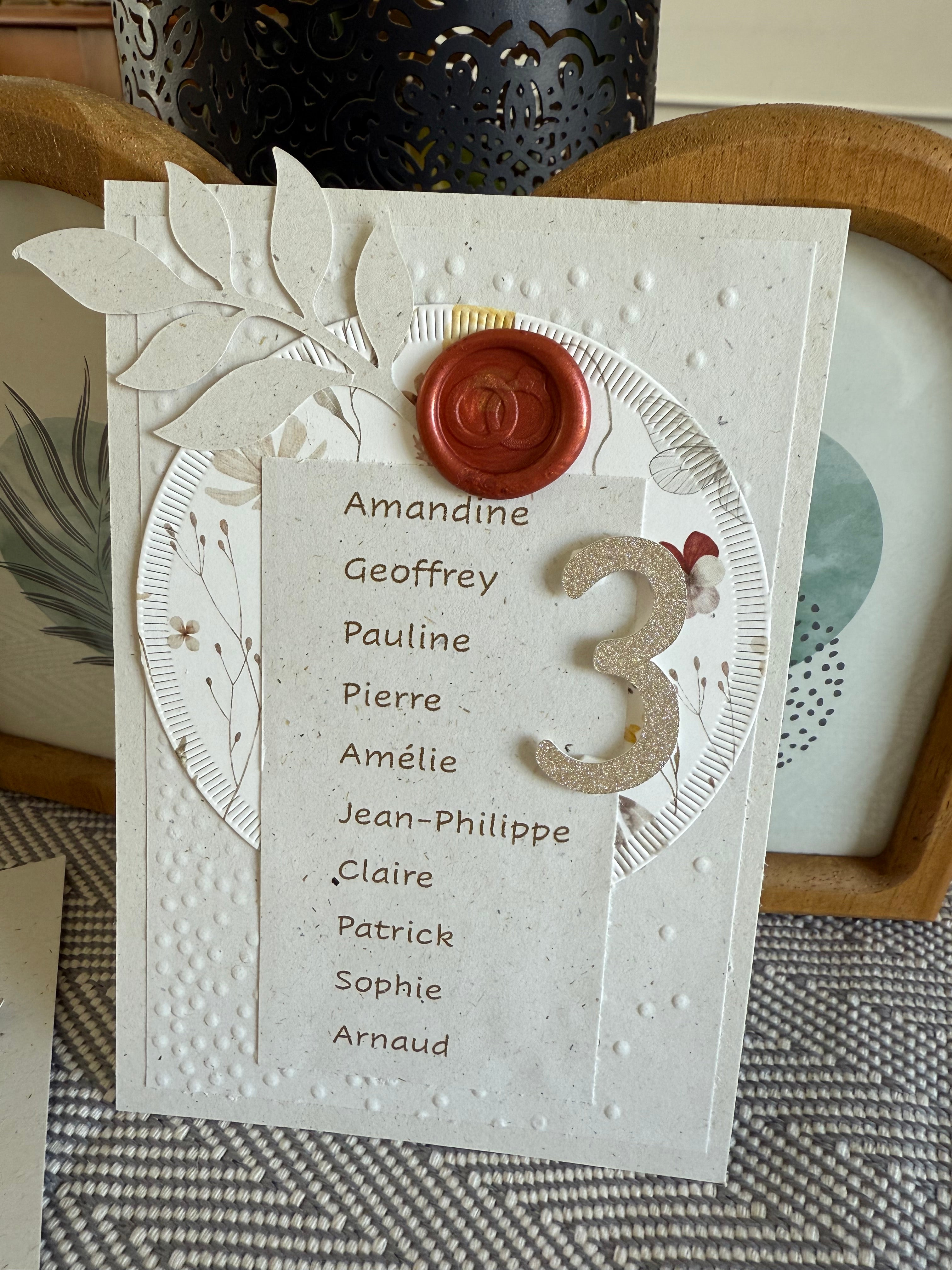 Ensemble papeterie de mariage naturel