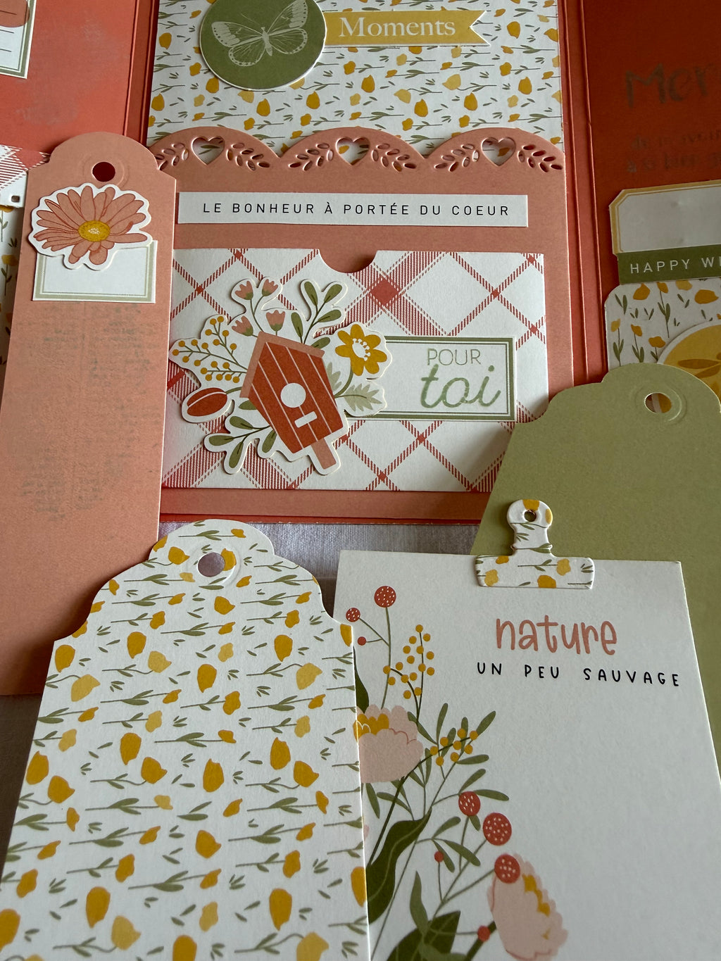 Carte mini album fête des Mères