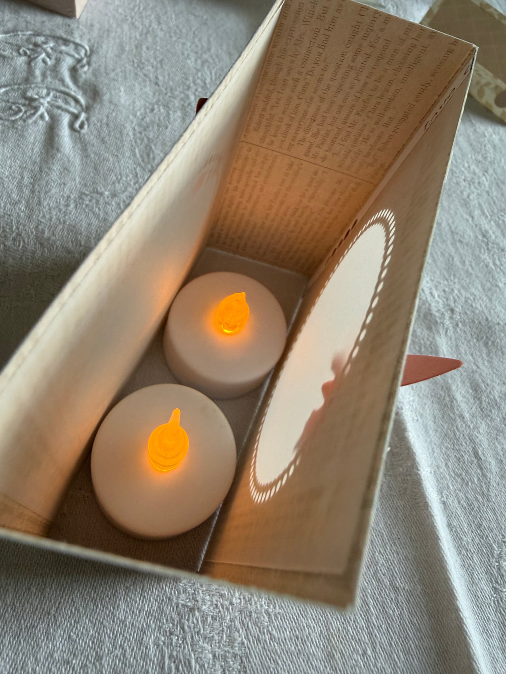 Photophores fleuris bougies LED