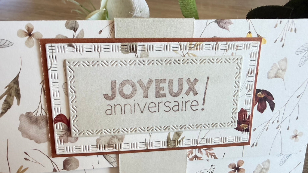 Pochette pour chèque ou espèces Anniversaire