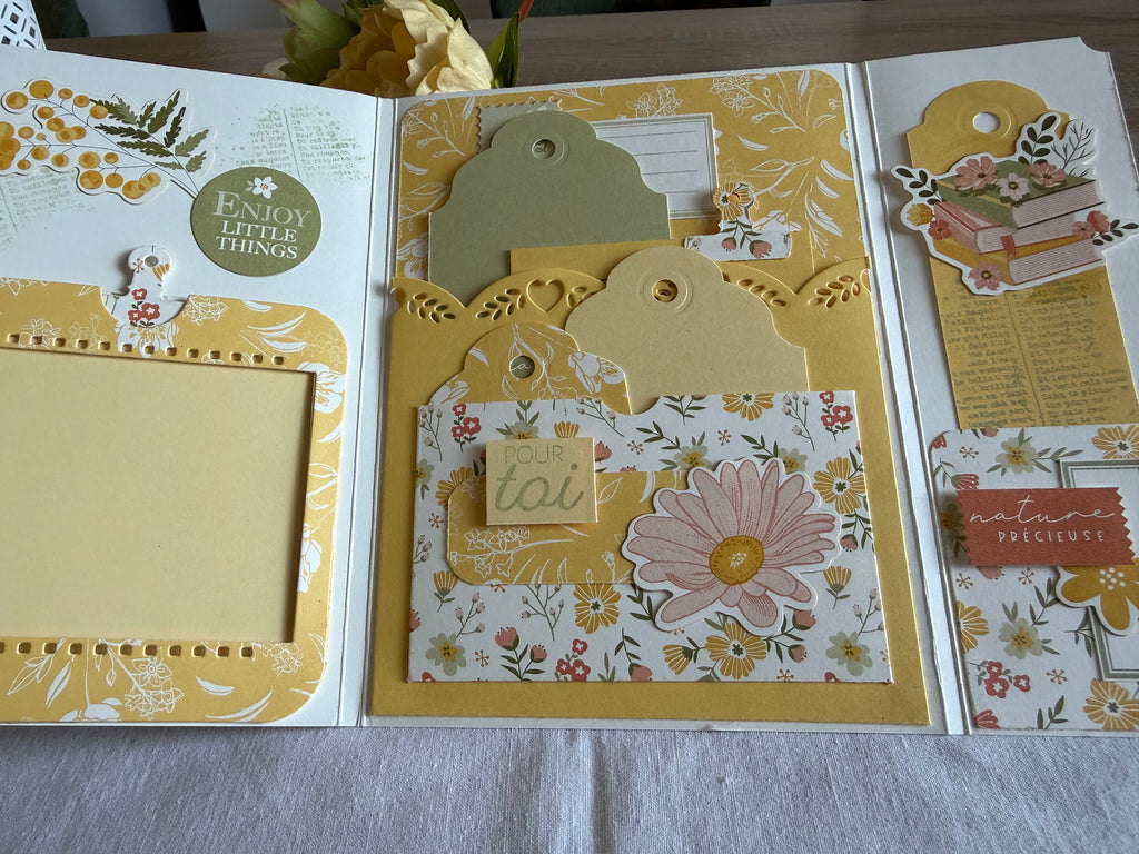 Carte mini album fête des Mères