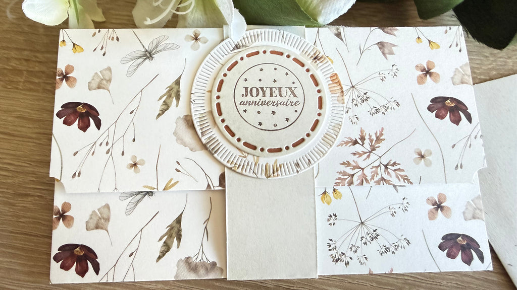 Pochette carte anniversaire