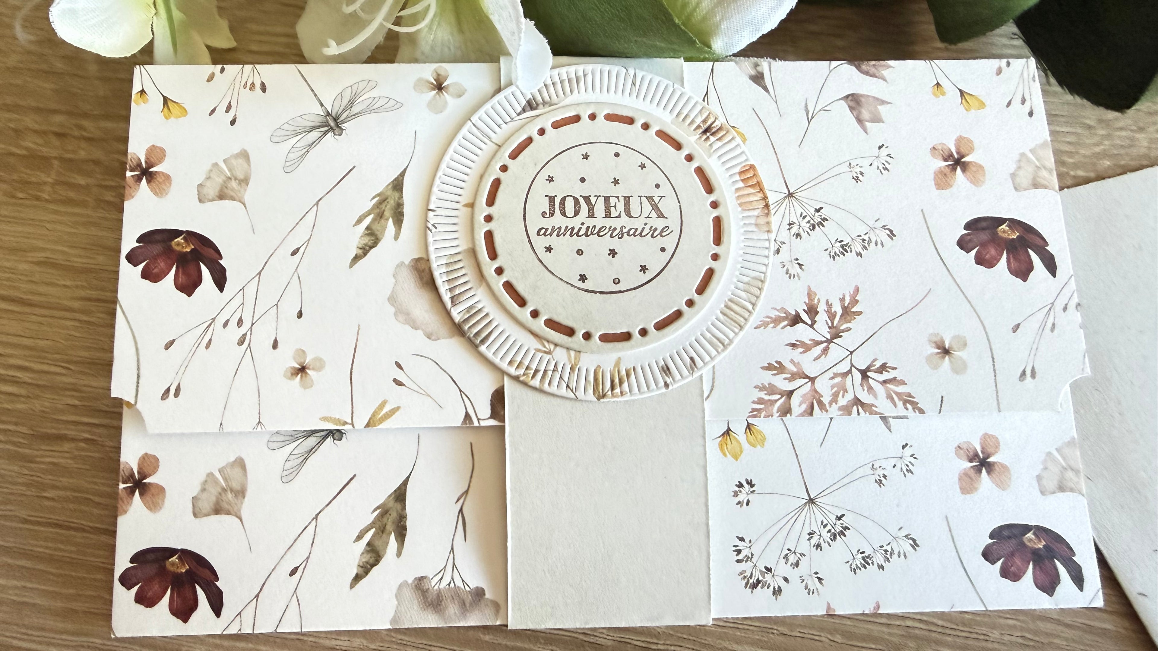 Pochette carte anniversaire