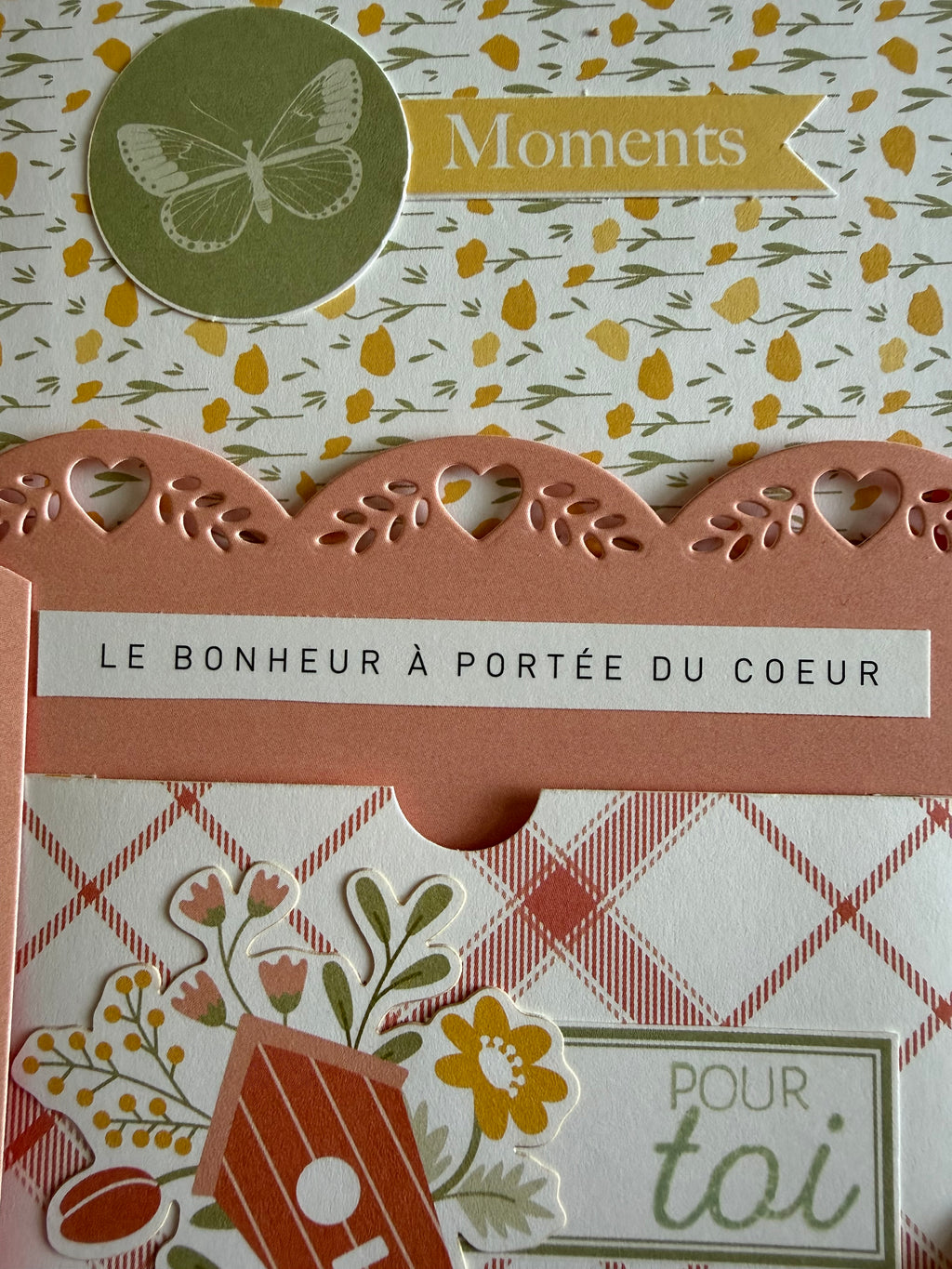 Carte mini album fête des Mères