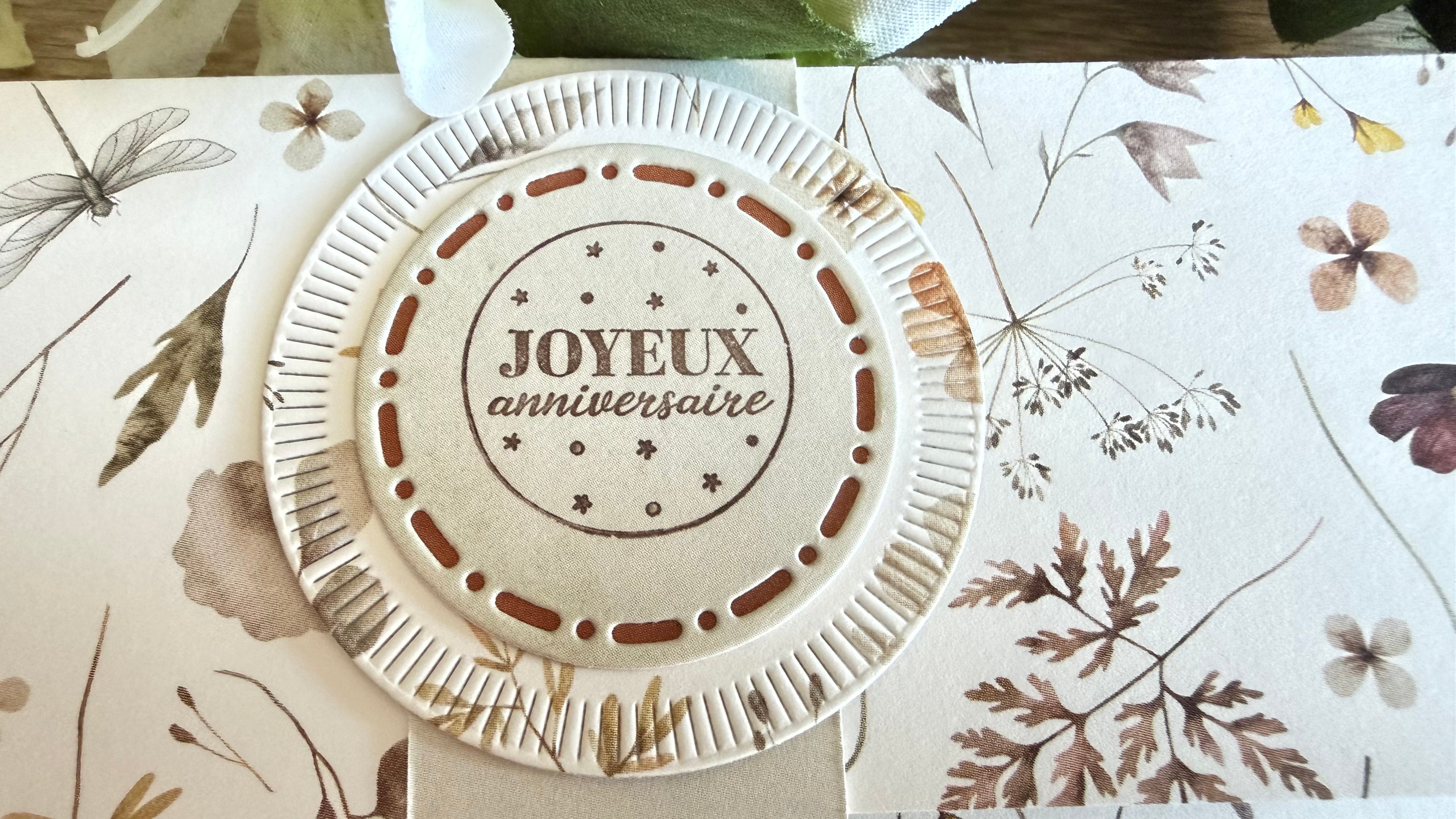 Pochette carte anniversaire