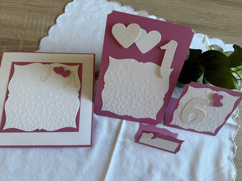 Suite mariage Hortensia rose
