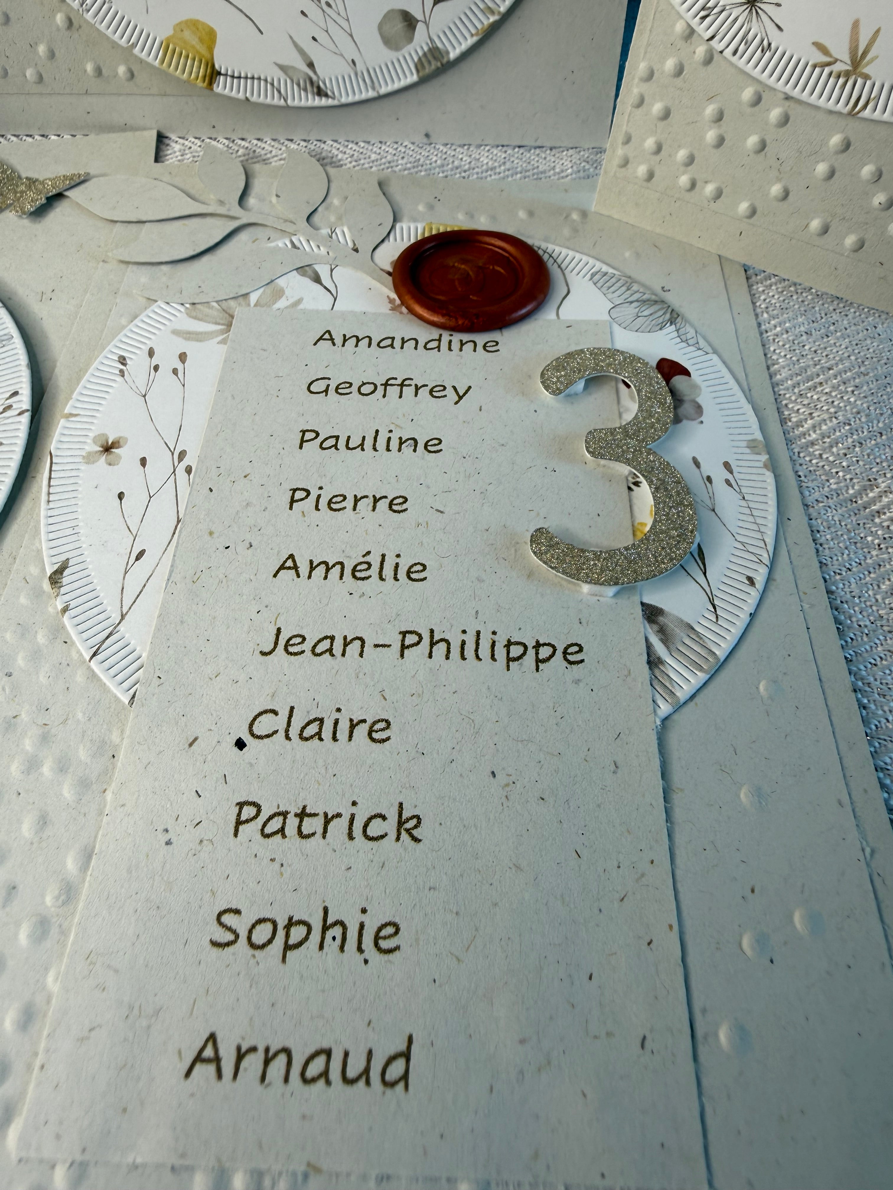 Ensemble papeterie de mariage naturel