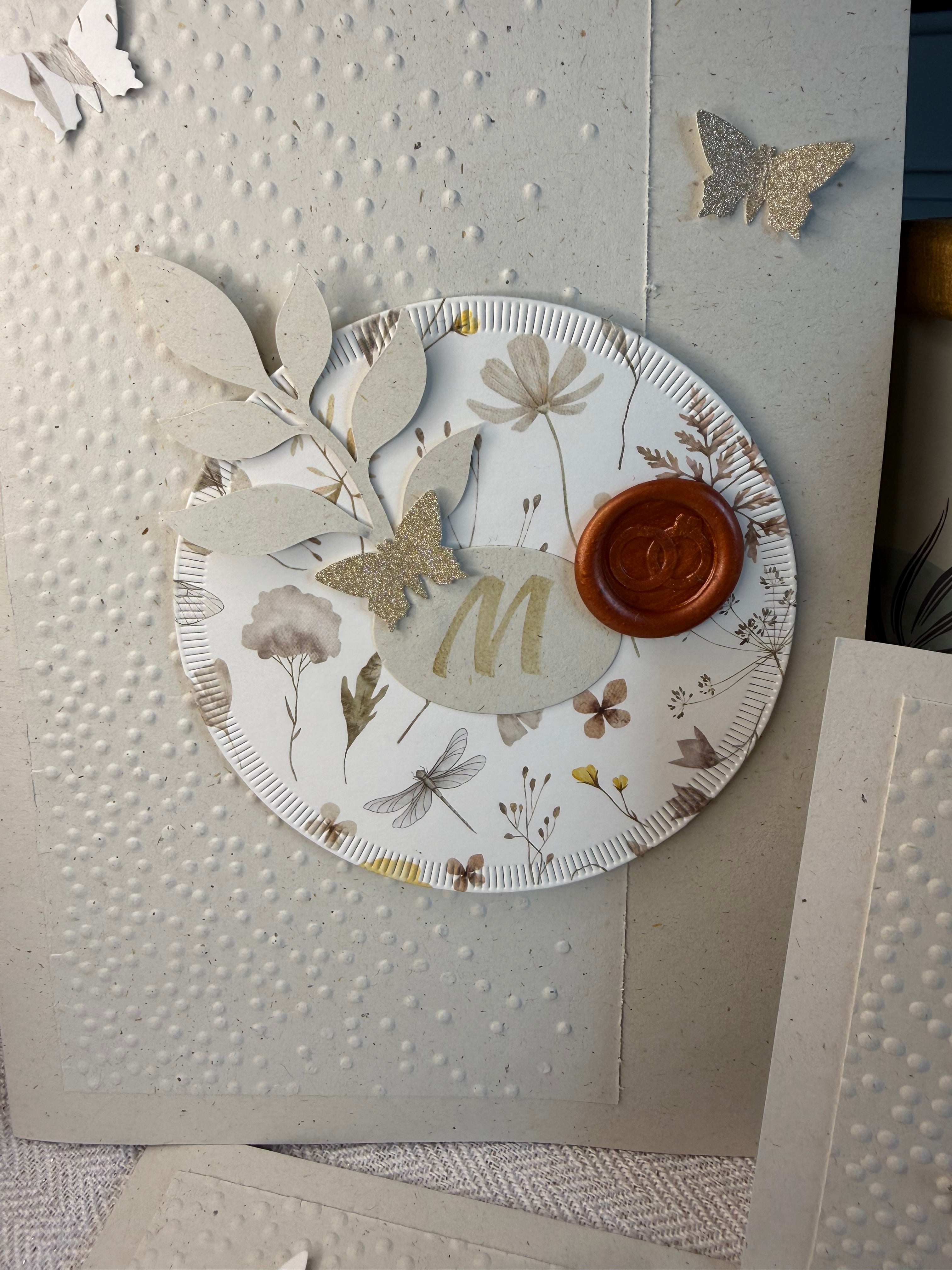 Ensemble papeterie de mariage naturel