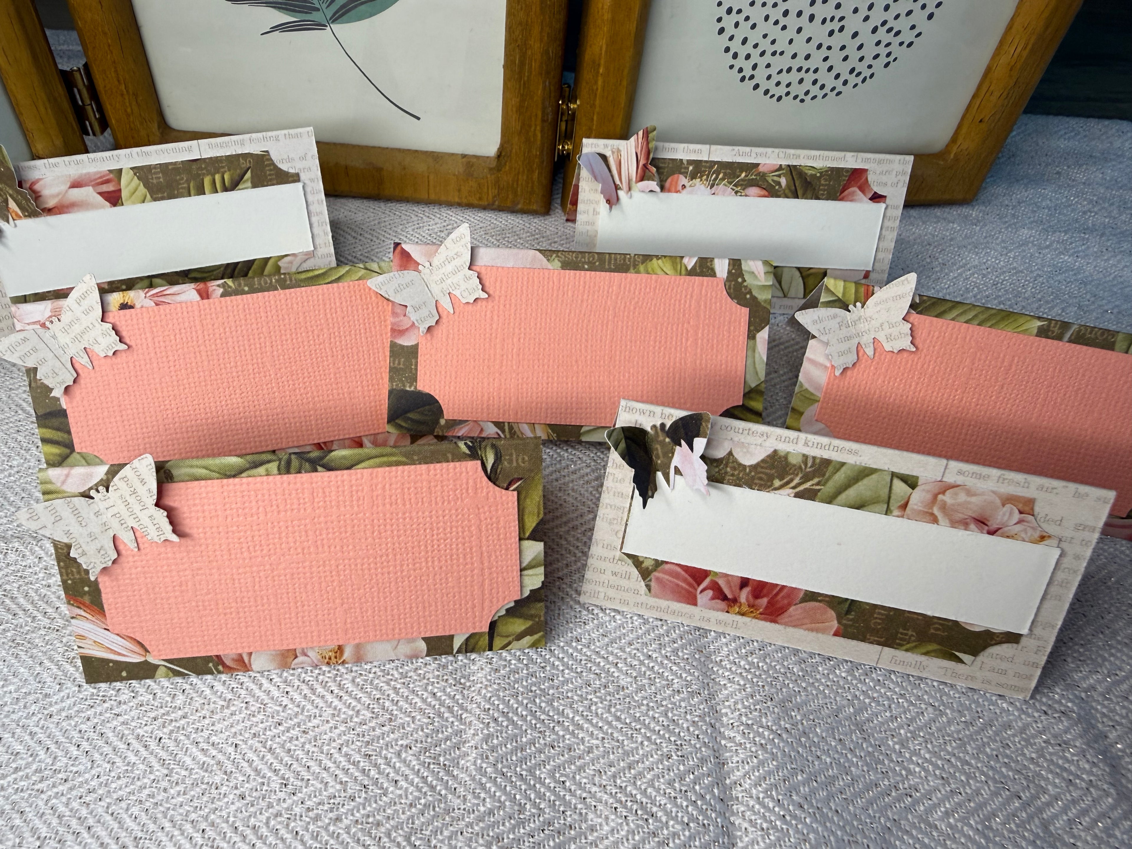 Marque-places papillons