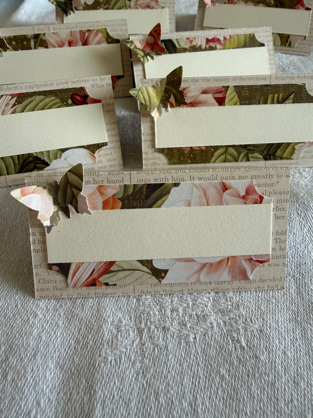 Marque-places papillons