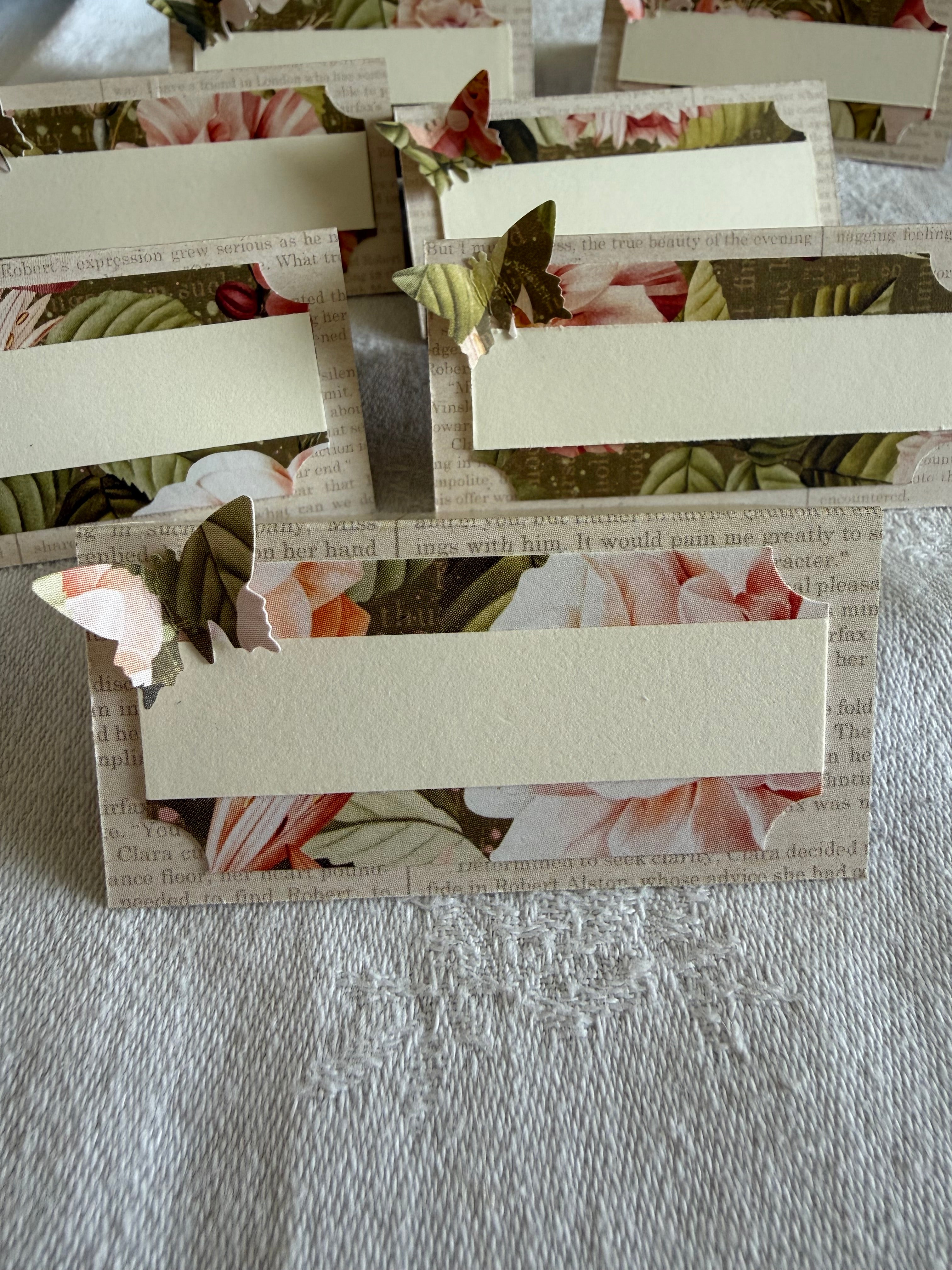 Marque-places papillons