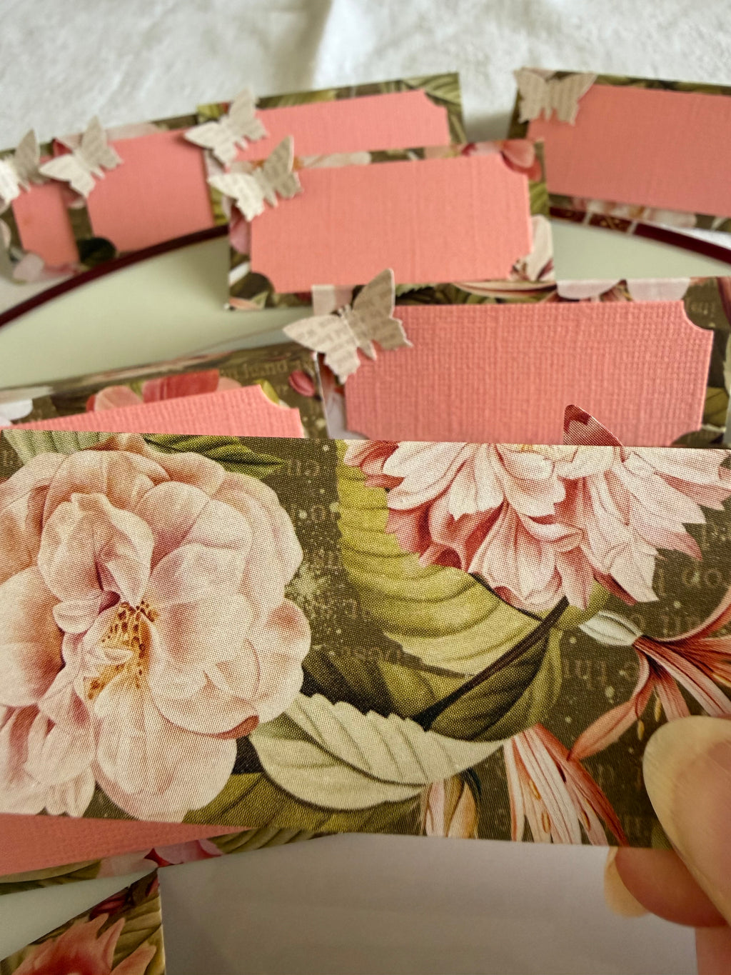 Marque-places papillons